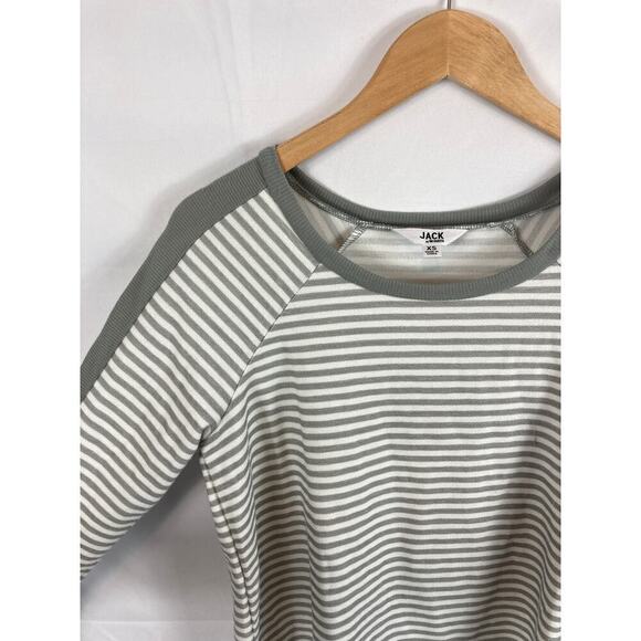 jack bb dakota striped split back Top size XS - Picture 3 of 4
